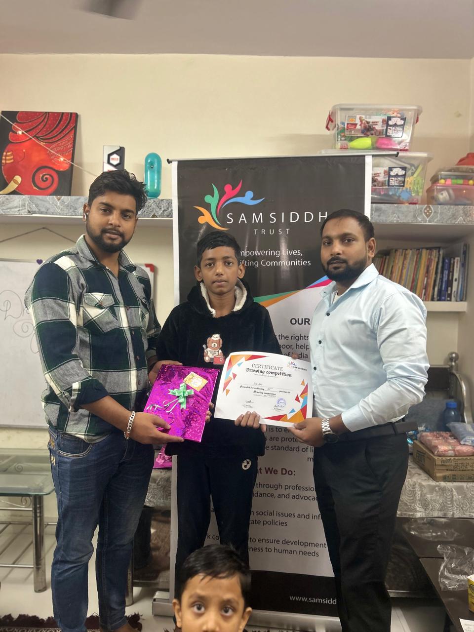 Stand with children with autism